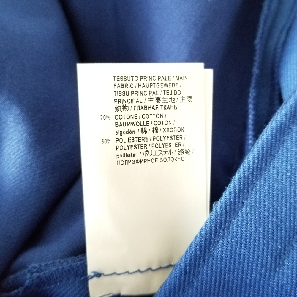 Marni Classic Tapered Leg Cropped Pants Size 10 Blue - Picture 3 of 10